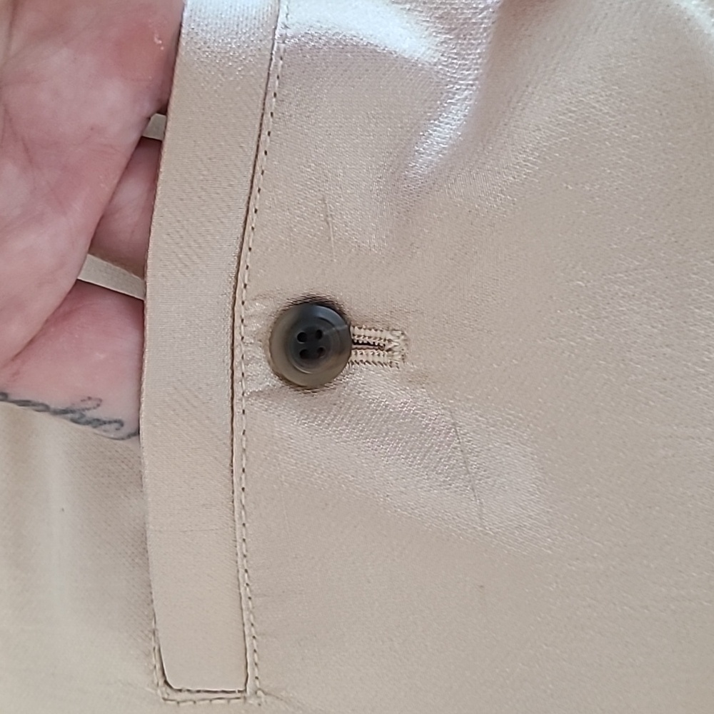 J. Crew Rose Gold Cropped Metallic Trousers - Picture 9 of 12
